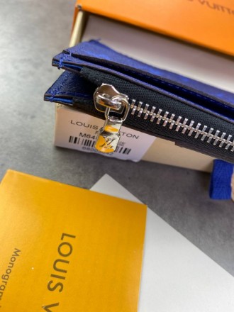 
 
 Держатель для карт и монет Louis Vuitton синий в стиле "Monogram"
Цвет : син. . фото 5