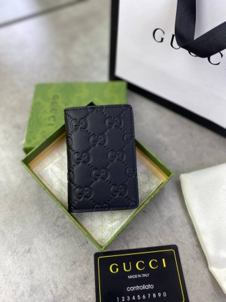 
 
 Кардхолдер-книжка Gucci кожаный GG
Цвет : черный
Материал : канвас+кожа
Прои. . фото 2