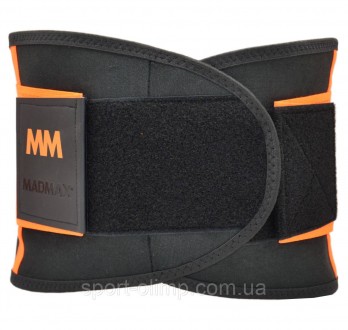 Пояс компрессионный для похудения и поддержки MadMax MFA-277 Slimming belt Black. . фото 9