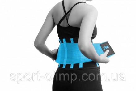 Пояс компрессионный для похудения и поддержки MadMax MFA-277 Slimming belt Black. . фото 2