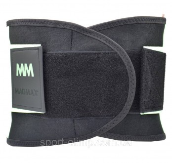 Пояс компрессионный для похудения и поддержки MadMax MFA-277 Slimming belt Black. . фото 11