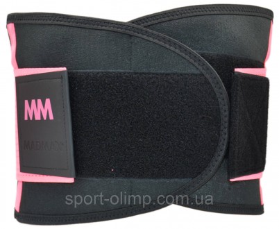 Пояс компрессионный для похудения и поддержки MadMax MFA-277 Slimming belt Black. . фото 7