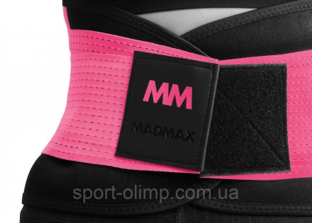 Пояс компрессионный для похудения и поддержки MadMax MFA-277 Slimming belt Black. . фото 3