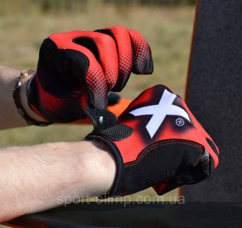 Перчатки для фитнеса и тяжелой атлетики MadMax MXG-101 X Gloves Black/Grey/Red L. . фото 9