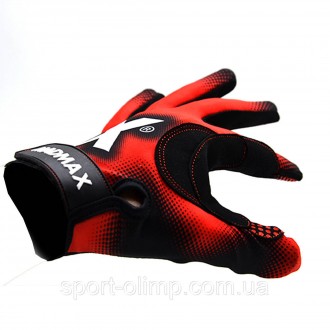 Перчатки для фитнеса и тяжелой атлетики MadMax MXG-101 X Gloves Black/Grey/Red L. . фото 3