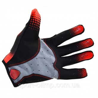 Перчатки для фитнеса и тяжелой атлетики MadMax MXG-101 X Gloves Black/Grey/Red L. . фото 4
