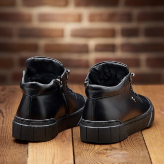 
Мужские зимние ботинки из натуральной кожи 
✅ Утеплитель теплый натуральный 100. . фото 4