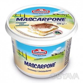 Сир маскарпоне Mlekoma mascarpone 500 g Маскарпоне містить 60% жиру, має кремопо. . фото 1