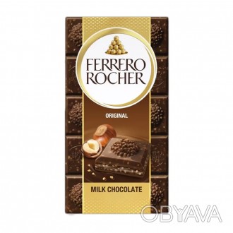Молочний шоколад Ferrero Rocher Origingal 90 г Ferrero Rocher молочний шоколад (. . фото 1