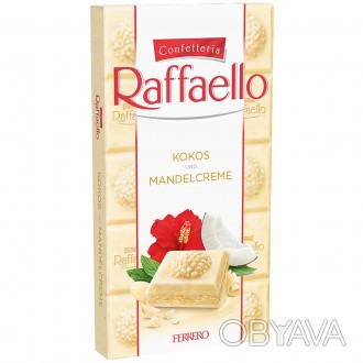 Білий шоколад Raffaello з кокосовою стружкою та мигдалем 90 г Raffaello білий шо. . фото 1