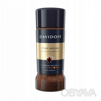 Розчинна кава Davidoff Fine Aroma 100 г у скляній банці Цей преміальний купаж — . . фото 1