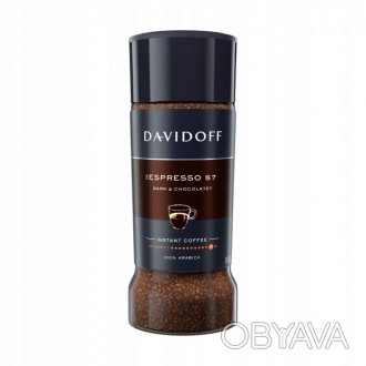 Розчинна кава Davidoff 57 Espresso Dark & Chocolatey у скляній банці 100 г Розчи. . фото 1