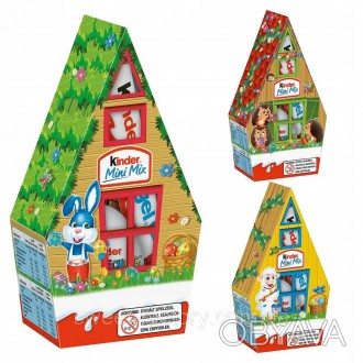Пасхальний набір солодощів Kinder Mini Mix Haus 76g Подарункова коробка з молочн. . фото 1