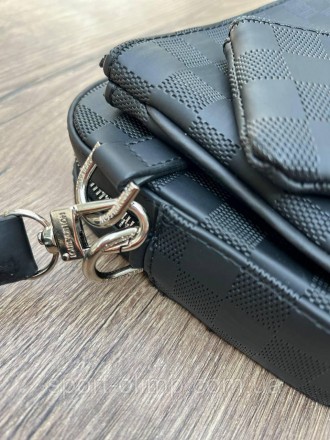 
Чоловіча сумка через плече лочки вінон стильна Сумка-месенджер 3 в 1 Louis Vuit. . фото 11