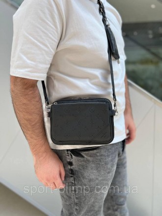 
Чоловіча сумка через плече Луї Вітон стильна Сумка-месенджер 3 в 1 Louis Vuitto. . фото 7