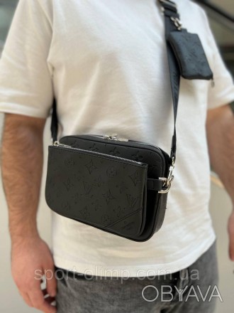 
Чоловіча сумка через плече Луї Вітон стильна Сумка-месенджер 3 в 1 Louis Vuitto. . фото 1