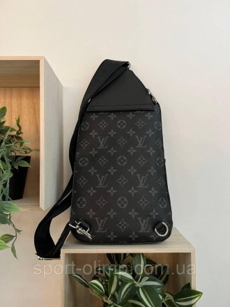 
Чоловіча сумка слінг Луї Вітон Нагрудна туристична Louis Vuitton шкіряна через . . фото 7