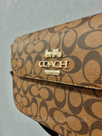
Женская сумка через плечо коч стильная Coach коричневая классическая, повседнев. . фото 3