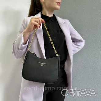 
Женская сумка через плечо стильная Michael Kors черная классическая, повседневн. . фото 1