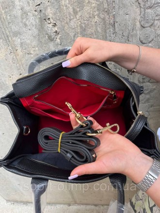 
Жіноча сумка через плече стильна Сумка Marc Jacobs Tote bag, чорна велика повся. . фото 7