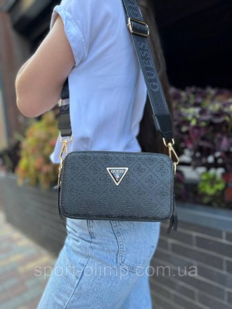 
Жіноча сумка через плече стильна Guess класична, чорна компактна повсякденна
На. . фото 9