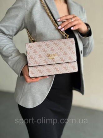 
Женская сумка через плечо стильная Guess классическая, повседневная на магнитах. . фото 2
