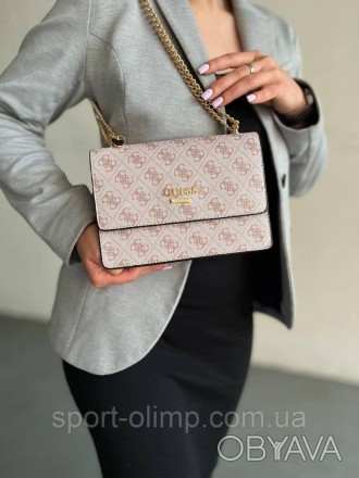 
Женская сумка через плечо стильная Guess классическая, повседневная на магнитах. . фото 1