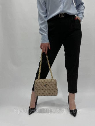 
Жіноча сумка через плече стильна Guess класична, коричнева містка повсякденна с. . фото 9