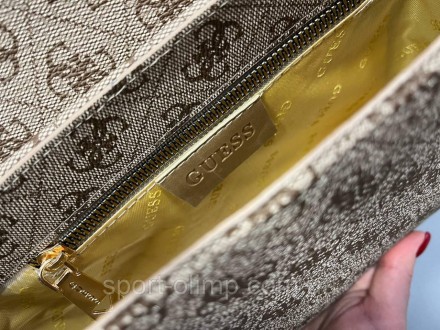 
Жіноча сумка через плече стильна Guess класична, коричнева містка повсякденна с. . фото 5