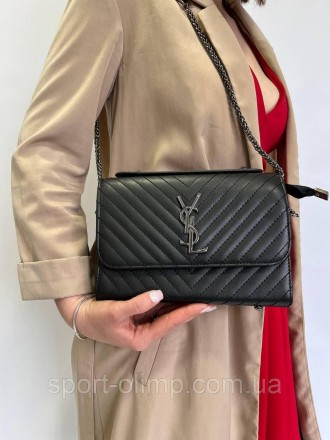 
Жіноча сумка через плече стильна YSL класична, чорна повсякденна зручна
Наші пе. . фото 10