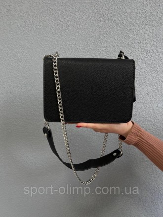 
Жіноча сумка через плече стильна YSL класична, чорна повсякденна на магніті
Наш. . фото 3