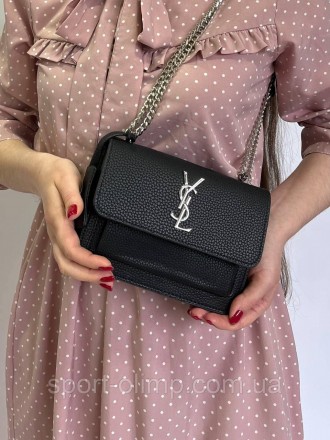 
Жіноча сумка через плече стильна YSL класична, чорна повсякденна на магніті
Наш. . фото 11