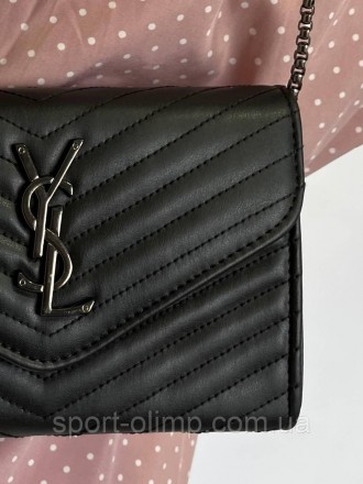 
Женская сумка через плечо стильная YSL классическая, черная сумка на цепочке по. . фото 3