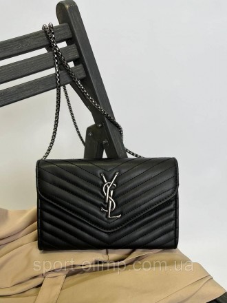 
Женская сумка через плечо стильная YSL классическая, черная сумка на цепочке по. . фото 8