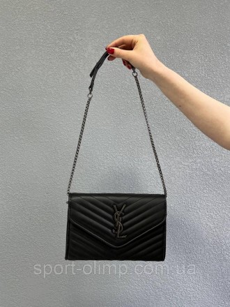 
Женская сумка через плечо стильная YSL классическая, черная сумка на цепочке по. . фото 7