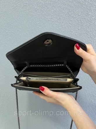 
Женская сумка через плечо стильная YSL классическая, черная сумка на цепочке по. . фото 6