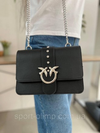 
Женская сумка через плечо пинко стильная Pinko классическая, черная сумка на це. . фото 11