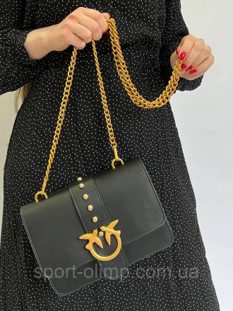 
Жіноча сумка через плече пінко стильна Pinko класична, молодіжна сумка на ланцю. . фото 5