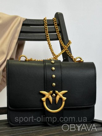 
Жіноча сумка через плече пінко стильна Pinko класична, молодіжна сумка на ланцю. . фото 1