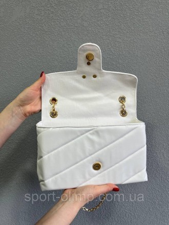 
Женская сумка через плечо пинко стильная Pinko классическая, белая сумка на цеп. . фото 4