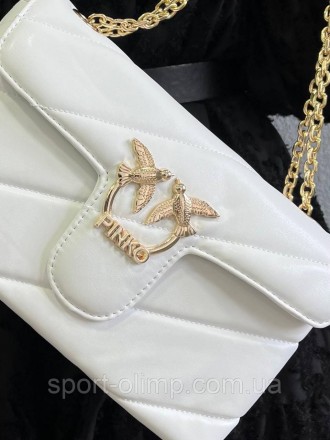 
Женская сумка через плечо пинко стильная Pinko классическая, белая сумка на цеп. . фото 8