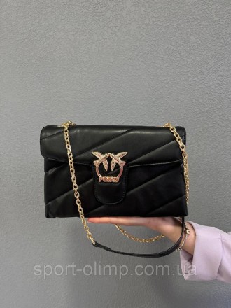 
Женская сумка через плечо пинко стильная Pinko классическая, черная сумка на це. . фото 7
