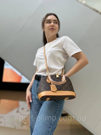 
Жіноча сумка через плече луї вітон стильна Louis Vuitton класична, коричнева по. . фото 11