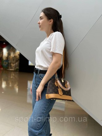 
Жіноча сумка через плече луї вітон стильна Louis Vuitton класична, коричнева по. . фото 8