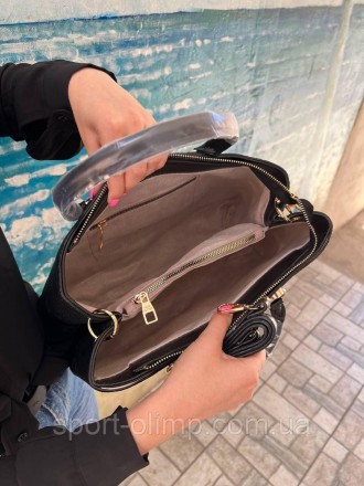 
Жіноча сумка через плече луї вітон стильна Louis Vuitton, чорна велика повсякде. . фото 10
