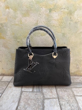 
Жіноча сумка через плече луї вітон стильна Louis Vuitton, чорна велика повсякде. . фото 1
