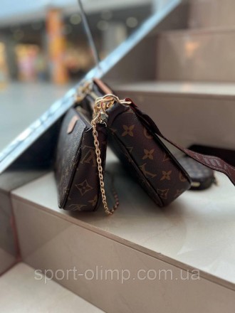 
Жіноча сумка через плече подвійна луї вітон стильна Louis Vuitton класична, кор. . фото 5