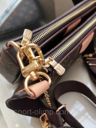 
Жіноча сумка через плече подвійна луї вітон стильна Louis Vuitton класична, кор. . фото 3
