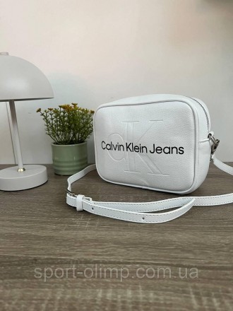 
Женская сумка через плечо кельвин кляин стильная Calvin Klein классическая, бел. . фото 3