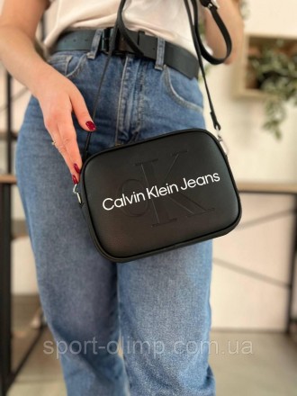 
Женская сумка через плечо кельвин кляин стильная Calvin Klein классическая, чер. . фото 2